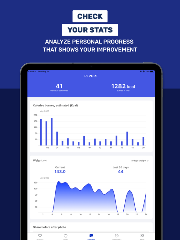Leg Workout for Women: At Home iPad screenshot 6 - Health & Fitness app