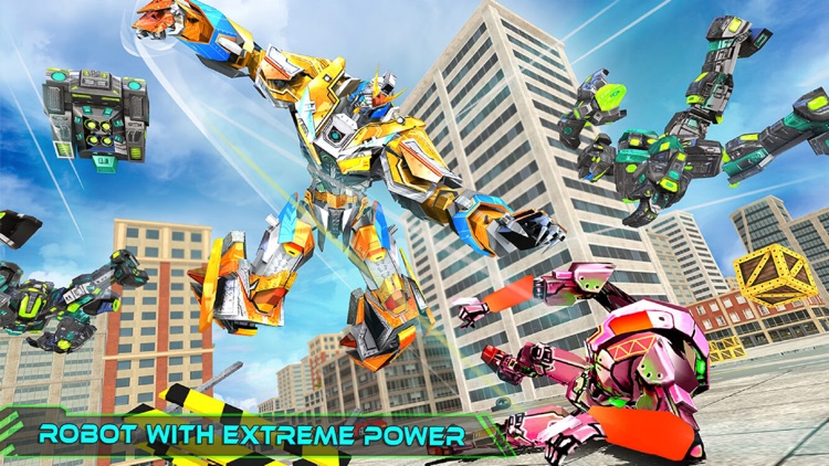 Rhino Robot War Car Transform screenshot-4