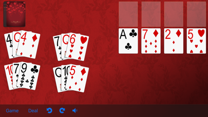 5 Solitaire card games Screenshot