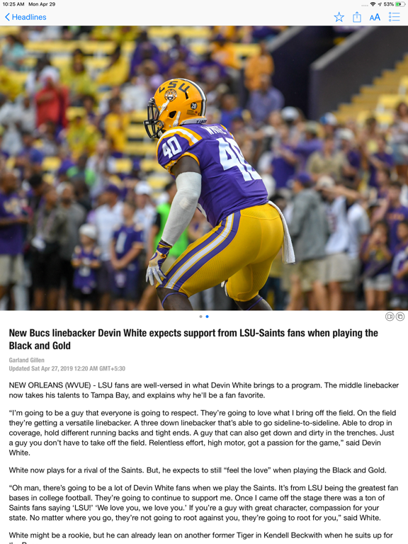 Tiger Huddle iPad screenshot 4 - Sports app