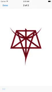 satanic pentagram stickers iphone screenshot 3