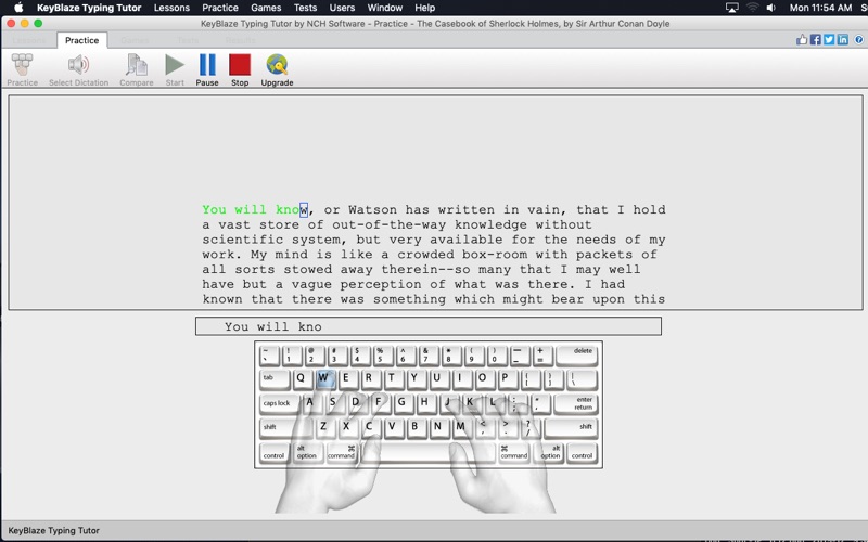 keyblaze typing tutor & tester iphone screenshot 2