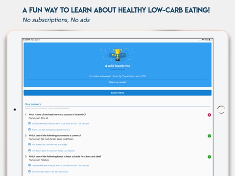 Keto Diet App Quizのおすすめ画像1