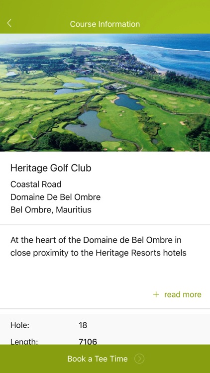 Heritage Golf Club, Mauritius