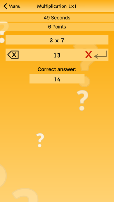 Multiplication 1x1 - Math Game Screenshot