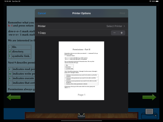 Practical UNIX Linux iPad app afbeelding 5