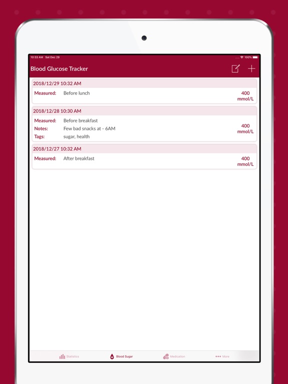 Screenshot #5 pour Blood Sugar Tracker