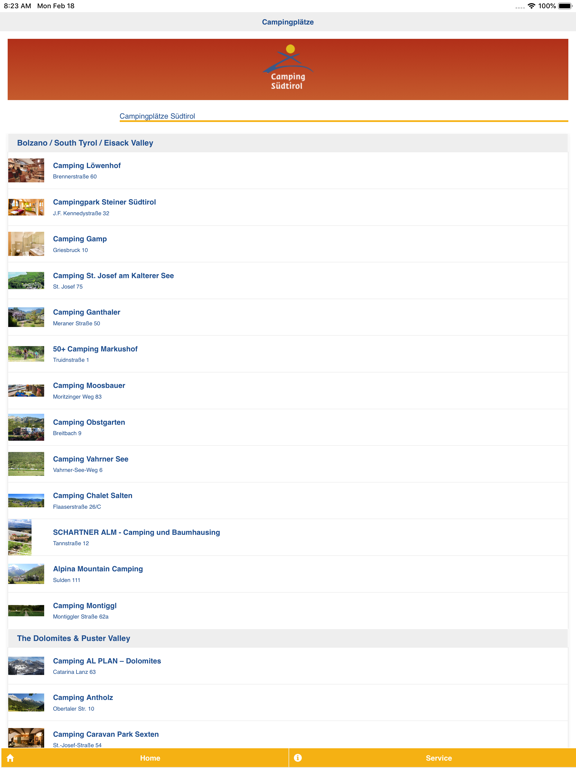 Screenshot #4 pour Camping Südtirol