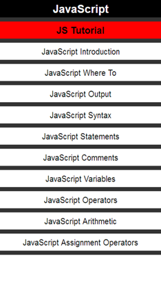 Top JavaScript tutorial screenshot 1