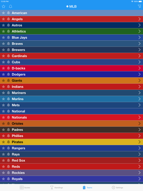 Pro Baseball Live Radio Stream iPad screenshot 4 - Sports app