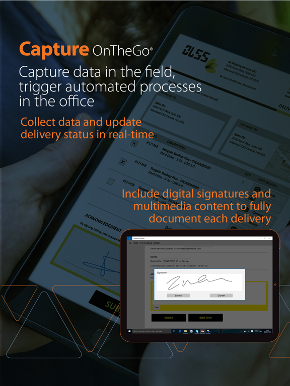 Capture OnTheGo iPad screenshot 1 - Business app