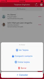 tarjetero virtual iphone screenshot 4