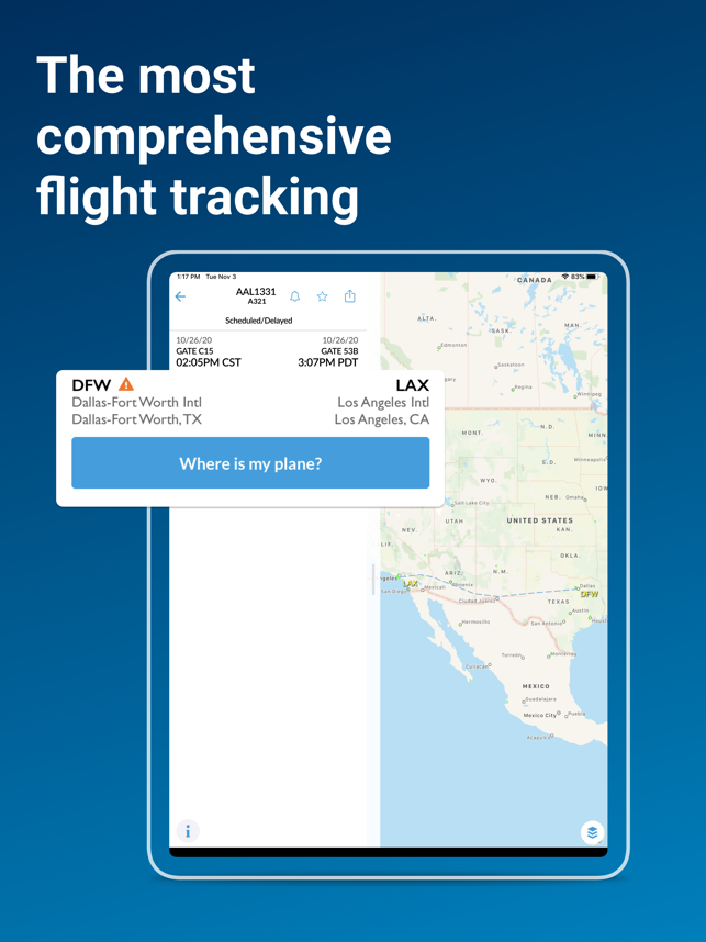 ‎FlightAware Flight Tracker Capture d'écran