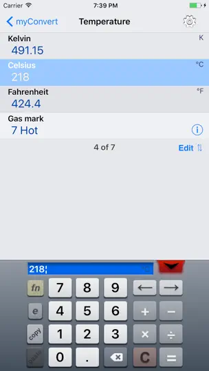 MyConvert - Unit Converter iPhone Ekran Görüntüsü 4