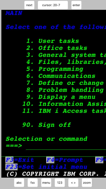TN5250 screenshot 3 of 6