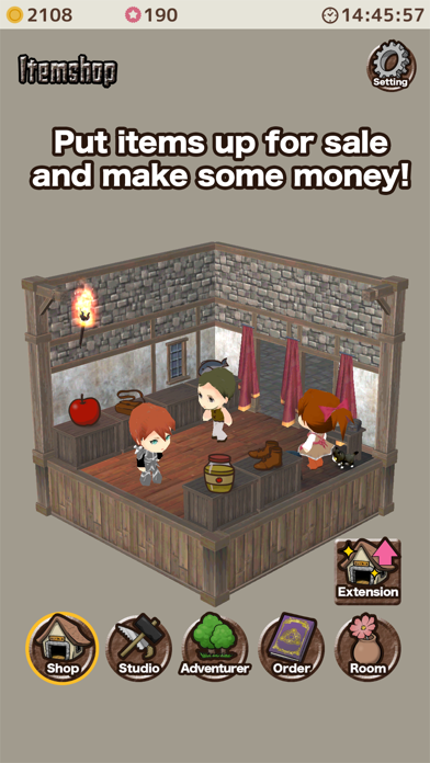 Item shop - crafting game Screenshot