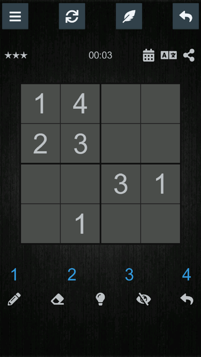 ™ Sudoku 4x4 screenshot 2