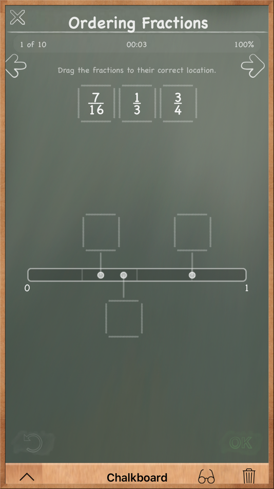 #3. MathBoard Fractions (iOS) Podle: PalaSoftware Inc.