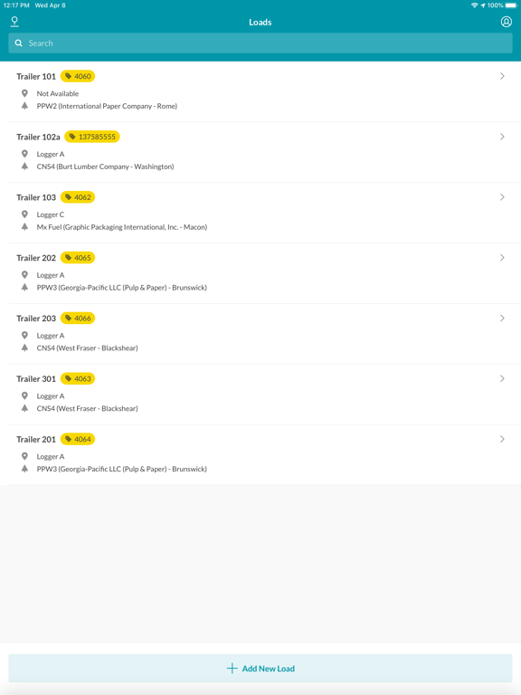 TRACT – Loader & Driver App iPad screenshot 6 - Business app