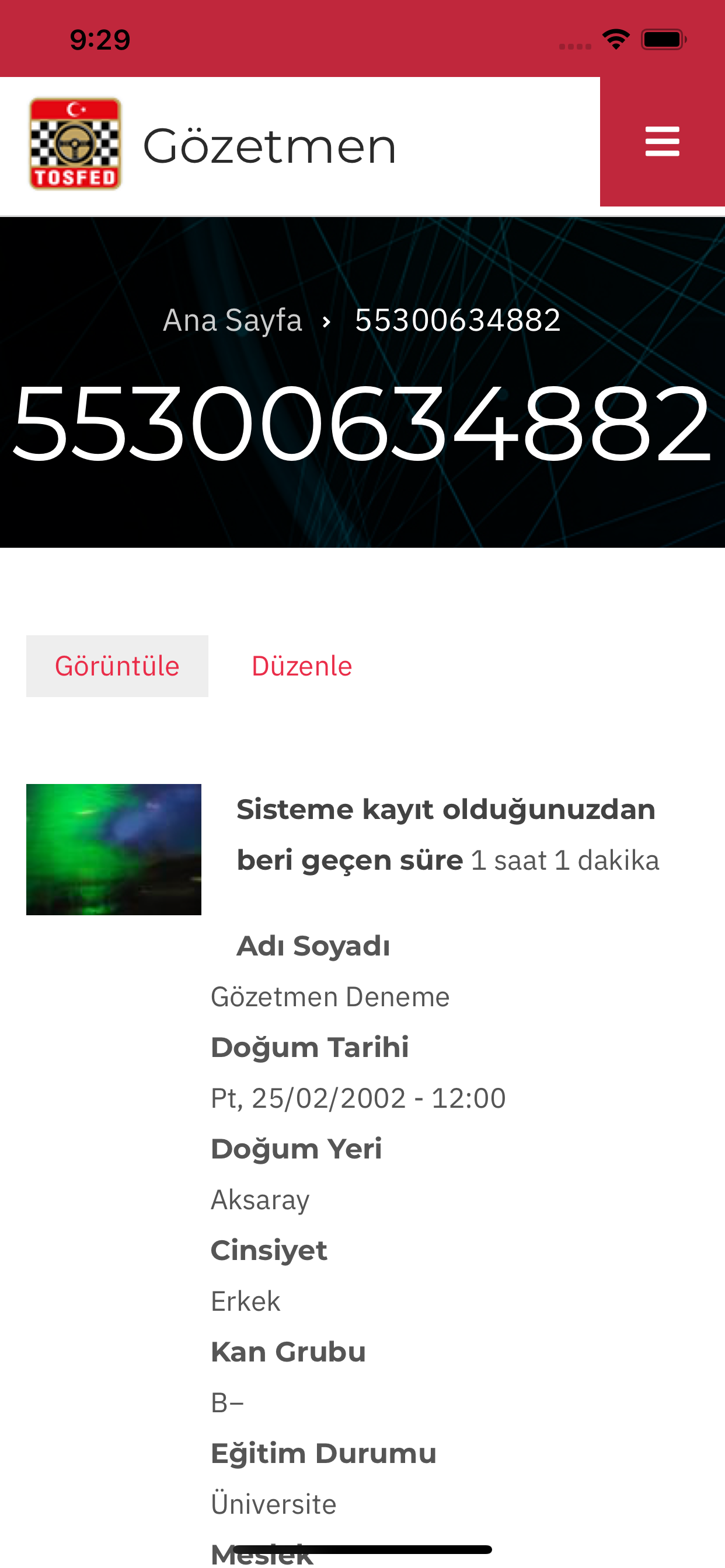 TOSFED Gözetmen