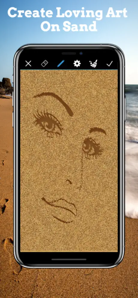 Write Name on Sand – Name Art