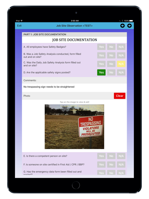 Amplus Forms iPad screenshot 4 - Business app