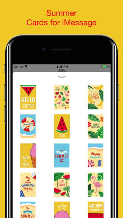 Summer card - stickers & emoji Screenshot