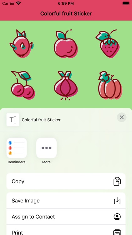 Colorful fruit Sticker screenshot-4