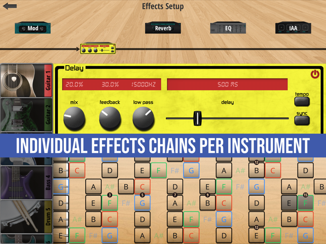 ‎Jam Maestro: criar tablatura de guitarra Captura de tela