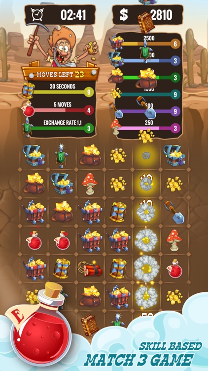 Gold Miner & Match 3 Tycoon