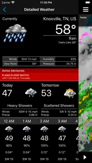 noaa storm center iphone screenshot 2