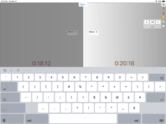 Timing Chess iPad screenshot