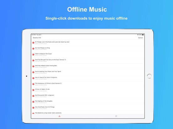 CAG Hymns iPad screenshot 5 - Music app
