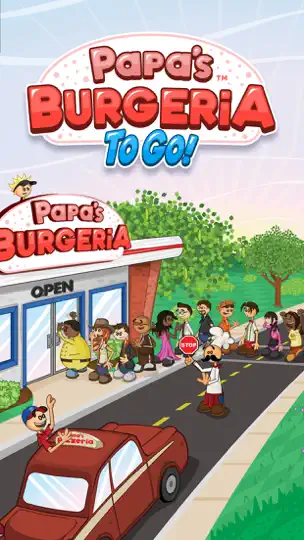 Captura de pantalla de Papa's Burgeria To Go! en iPhone 1