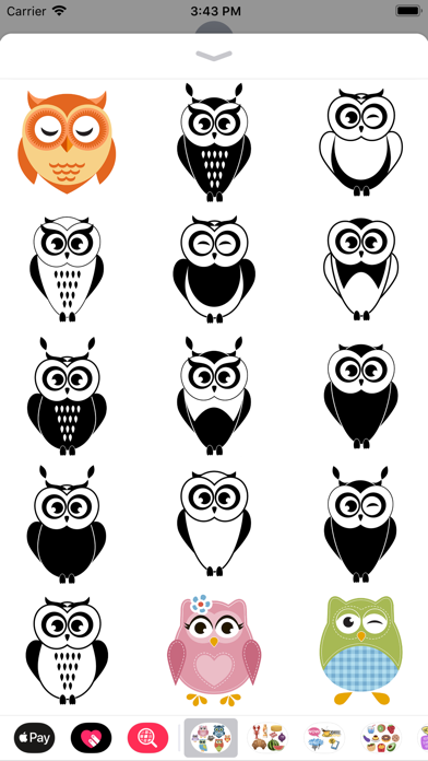 Owl Sticker Collection Screenshot