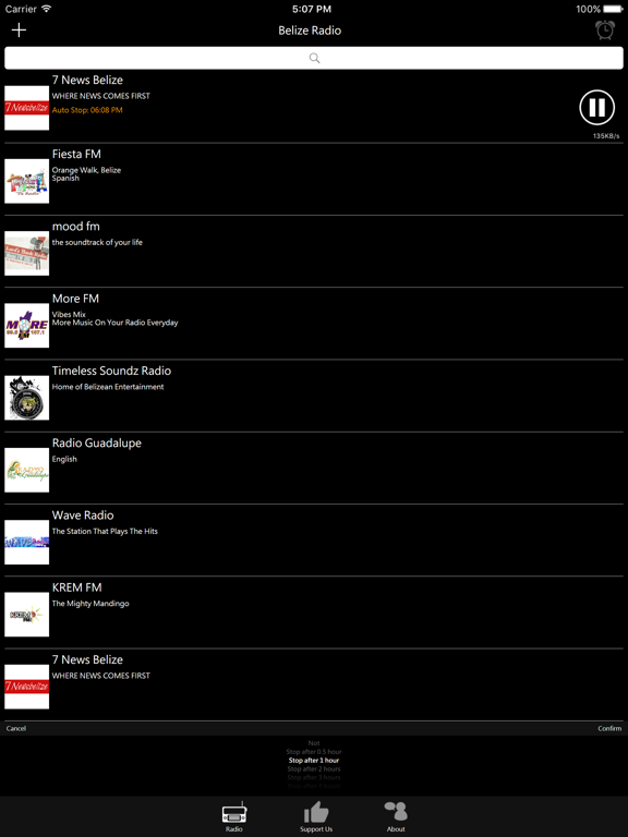 Belize Radio iPad screenshot 3 - Entertainment app