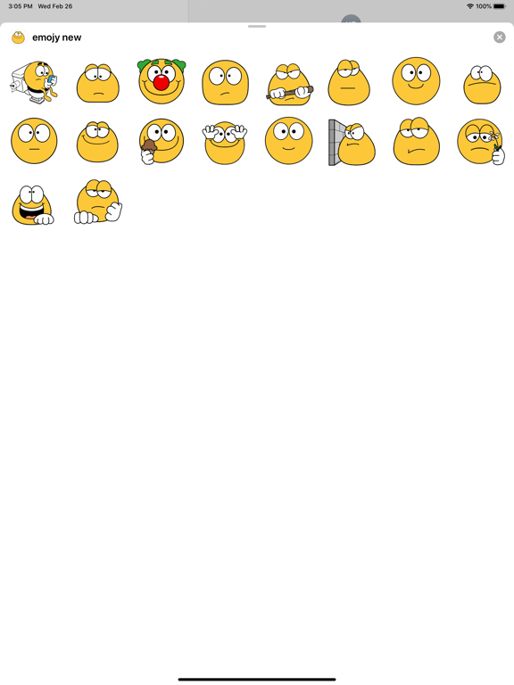 Screenshot #4 pour Cute emoji - Stickers for text