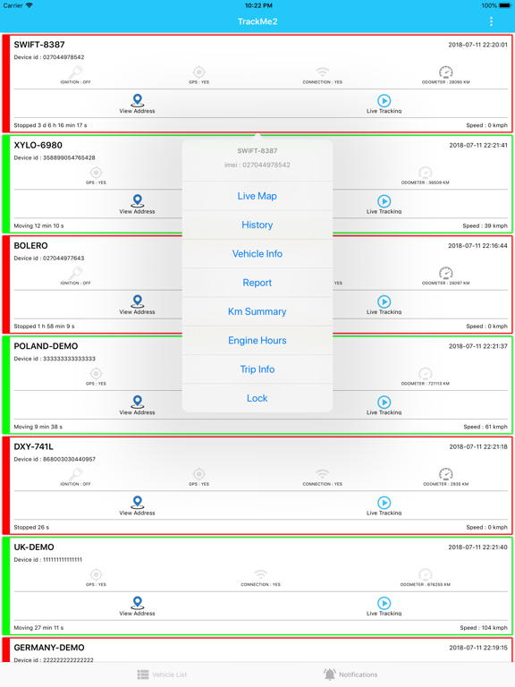 Trackme2 iPad screenshot 7 - Navigation app