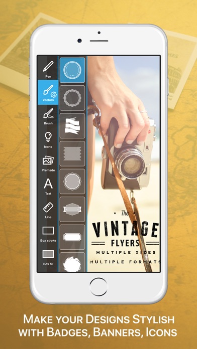 Vintage Logo & Poster Maker Screenshot