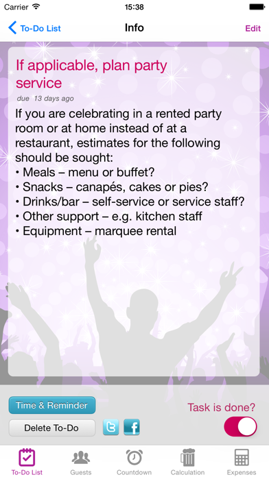 Party & Event Planner Pro Screenshot