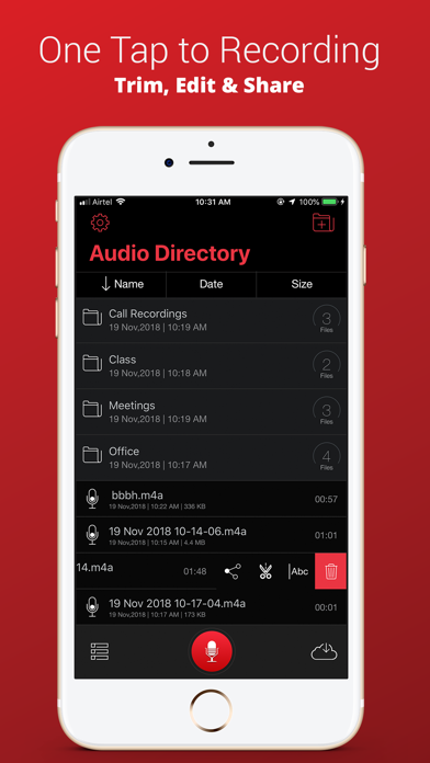 Screenshot #2 pour Voice Recorder Plus Pro