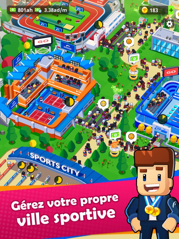 Screenshot #4 pour Sports City Tycoon: Idle Game