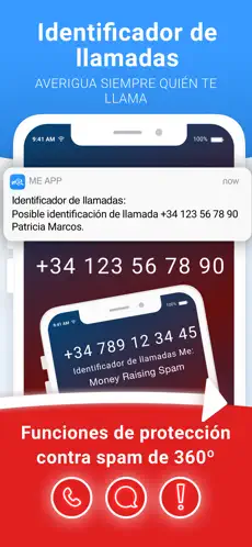 Screenshot 1 Me: identifica llamadas y spam iphone