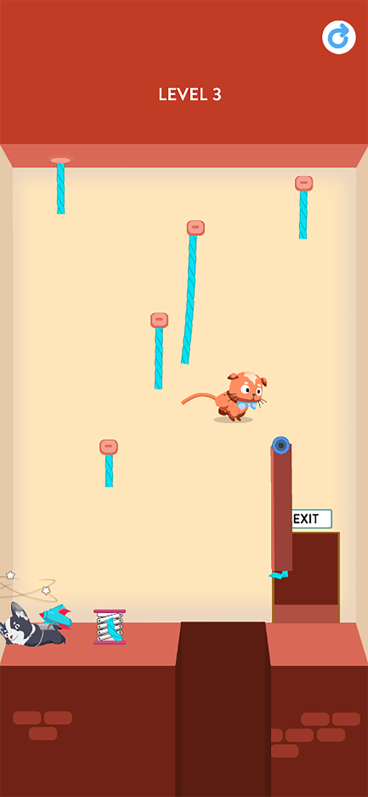 Rescue Kitten - Rope Puzzle