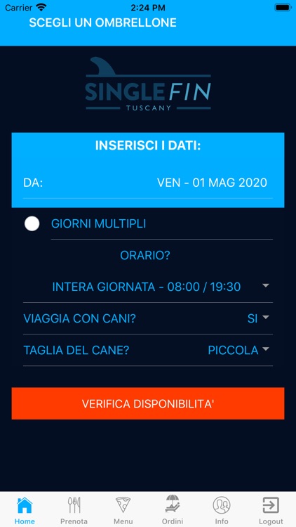 Single Fin Tuscany Dog Beach