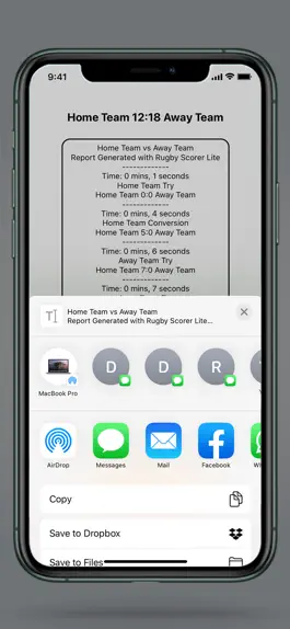 Game screenshot Rugby Scorer Lite hack