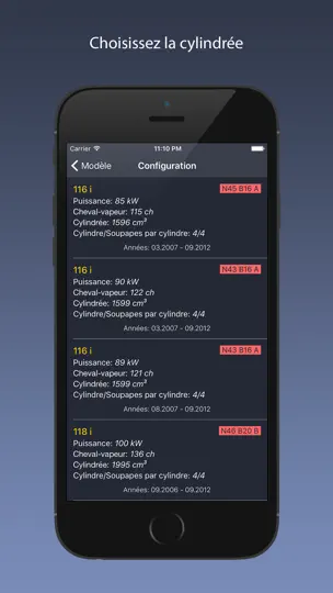 Capture d'écran de TechApp Pour BMW sur iPhone 2