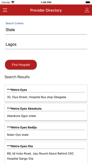 RedcareHMO Mobile Screenshot