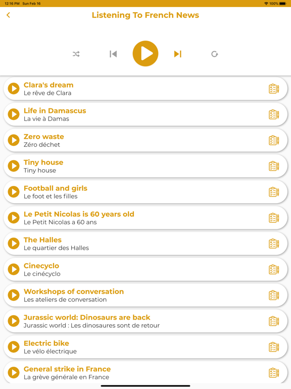 French ー Listening・Speaking iPad screenshot 5 - Education app