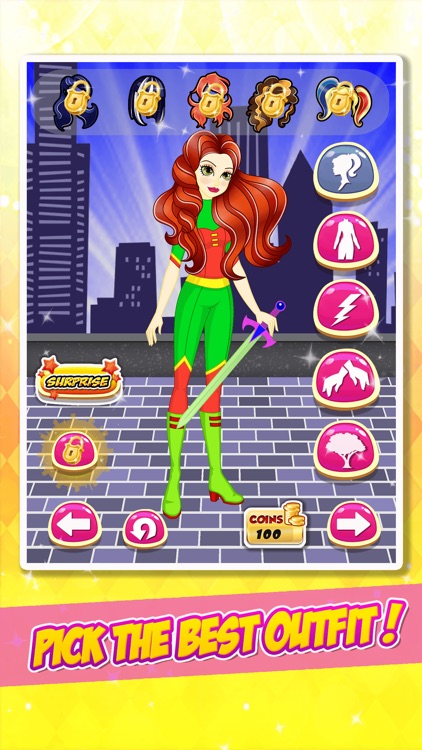 Super Hero Girls Dress Up screenshot-3